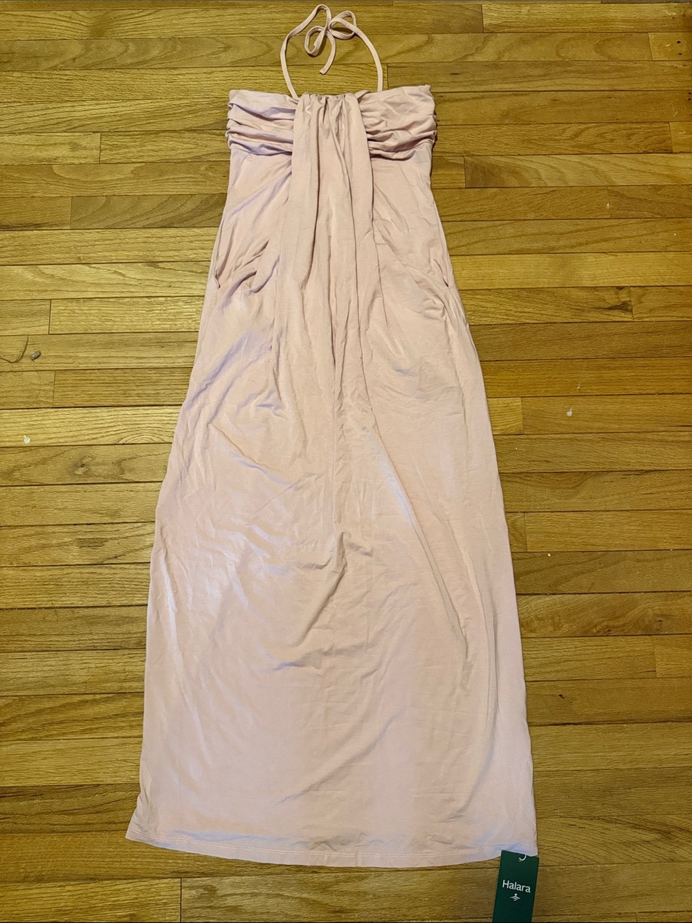 HALARA Strapless Halter Maxi Dress in Dusty Rose - Picture 8 of 11